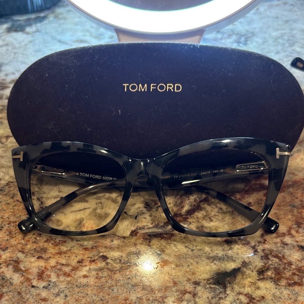 Tom Ford Gray Patterned Eyeglasses - image 1